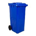 Safell Plastik Çöp Konteyneri 120 Litre Konteyner - A+ Isıya Karşı Dayanıklı Malzeme - Mavi