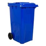 Safell Plastik Çöp Konteyneri 240 Litre Konteyner - A+ Isıya Karşı Dayanıklı Malzeme - Mavi