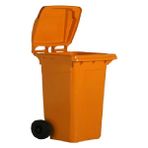 Safell Plastik Çöp Konteyneri 240 Litre Konteyner - A+ Isıya Karşı Dayanıklı Malzeme - Turuncu