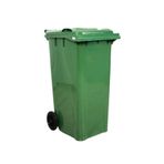 Safell Plastik Çöp Konteyneri 240 Litre Konteyner - A+ Isıya Karşı Dayanıklı Malzeme - Yeşil