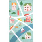 Safemom 90 x 145 cm Aktivite Bebek Çocuk Oyun Halısı Oyun Matı - River - 90 x 140 cm - Açık Yeşil