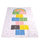 SafeMom 90x145 cm Beyaz Seksek Oyun Matı