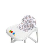 SafeMom Gri- Kuzu Müslin Mama Sandalyesi Minderi