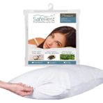 SafeRest (Queen) - Premium Hypoallergenic Bed Bug Proof Zippered Waterproof Pillow Protector (1) Queen Size
