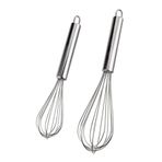 safestore 2'li Paslanmaz Çelik Çırpıcı Pratik Yumurta Sos Karıştırıcı Çırpma Teli 25 Cm