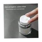 Safestore 30 ml Krem Kutusu Kozmetik Kavanoz Akrilik Krem Doldurulabilir Vakumlu Şişe Basın Stili Krem Kavanoz - standart