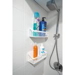 safestore Beyaz Yapışkanlı Banyo Rafı 2'li Banyo Düzenleyici Duş Rafı Kanca Organizer Şampuanlık