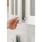 SAFESTORE Kristal Başlıklı Yapışkanlı Kulp, Dolap Çekmece Tutacak Askı, Şeffaf, Plastik, Modern, Kendinden Yapışkanlı, 12 Adet