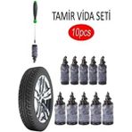 Safestore Lastik Tamir Kiti Kauçuk Vida Seti 10 Adet Uyumlu Araçlar İçin Pratik Çözüm - 10pcs