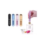 SAFESTORE Parfüm Şişesi 5 ml, Alüminyum, Siyah, Mavi, Pembe, Altın, Kompakt ve Taşınabilir