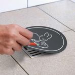 SAFESTORE Tavşan Desenli Silikon Lavabo Gider Kapağı, Mutfak ve Banyo için Koku Önleyici Mat