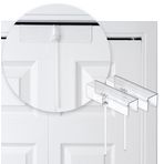 Safety Innovations Komple Deluxe Çift Katlı Kapı Kilidi - (2'li Paket) - 1 1/8 "- 1 3/8" kalınlığındaki kapılara uyar - Kırılmaz Şeffaf Polikarbonattan yapılmıştır