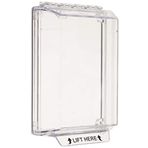 Safety Technology International, Inc. STI-14000NC Universal Stopper® Düşük Profil, Gömme Montajlı, İç/Dış Mekan Şeffaf Çok Amaçlı Koruyucu Polikarbonat Kapak
