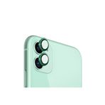 SAFEUS Safir Temperli Kamera Lens Koruyucu, iPhone 11, iPhone 12 ve iPhone 12 Mini ile Uyumlu (Yeşil)