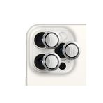 SAFEUS Safir Temperli Kamera Lens Koruyucu, iPhone 15 Pro Max ve iPhone 15 Pro ile Uyumlu (Beyaz Titanyum)