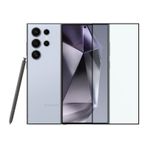 Safeus Tam Kaplayan Parmak İzi Bırakmayan Safir Ekran Koruyucu Cam , Samsung S24 Ultra İle Uyumlu