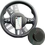 SafeVuu Manyetik Evrensel Direksiyon Telefon Tutacağı - Golf Arabaları, Kamyonlar, Yardımcı Araçlar, Motor Antrenörleri, GPS Eller için Mükemmel Döner Mıknatıslı Mobil Montaj - Serbest Sürüş