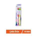 Safia 1+1 Yetişkin Diş Fırçası 10lu