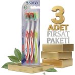Safia 1+1 Yetişkin Diş Fırçası X3