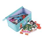SAFIGLE 1 Kutu Eğitici Oyuncaklar Yapboz Oyuncaklar Için Seyahat Dekupaj Testere Seyahat Oyuncak Ahşap Puzzle Hayvan Sihirli Küp Çocuk Bambu