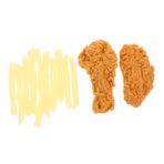 SAFIGLE 1 Takım Simülasyon Tavuk Ve Patates Kızartması Mutfak Oyuncak Sahte Patates Kızartması Sahte Gıda Prop Patates Kızartması Modeli Sahte Fast Food Pvc Ayarlamak Damak Zevki