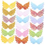 SAFIGLE 100 Adet Mini Saç Tokaları Dekoratif Kostüm Çok Fonksiyonlu Kostüm Konfeksiyon Melek Kanat Kostüm Giysi Için Çorap Melek Kanadı Headdress Polyester Senfoni