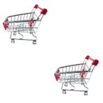 SAFIGLE 2 Adet alışveriş arabası oyuncak mini market arabası oyuncaklar Hediyeler mini alışveriş sepeti oyun arabası gibi davran Kostüm oyunu el arabası araba modeli alışveriş kartı çocuk