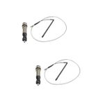 SAFIGLE 2 Takım pikap çubuğu gitar alma kablosu sarsıntı önleyici çatal bıçak takımı müzik Enstrümanları gitarlar enstrüman malzemeleri halk gitarı eq çıkışı toplamak müzik aleti Ekolayzer