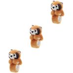 SAFIGLE 3 Parça Pop Daire Bilezik Bilek Kucaklayıcı Peluş Huggables Peluş Hayvanlar Tokat Bandı Peluş Tokat Bilezik Hayvanlar Sarılmak Tokat Bilezik Hayvanlar Oğlan Bileklik Kız Pp Pamuk