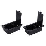 SAFIGLE 3 Set 9v Gitar Pil Kutusu Yedek Aktif Pikap Pil Bölmesi Pikap Pil Kutusu Tutucu Gitar Bas Için Metal Ve Vidalar Dahil Değil 2 Adet*3