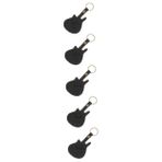 SAFIGLE 5 Adet gitar seçim seti mızrap tutucu gitar seçim kabı ukelele gitar penası gitar seçim tutucu gitar capo saklama çantası elektro gitar seçim kutusu akort klibi Kapo toplamak Deri