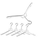 SAFIGLE 5 Adet Mini Bebek Askı Mini Elbise Askıları Oyuncak Bebek Minik Bebek Etek Askıları Bebek Mobilya Elbise Kıyafeti Sahipleri Bebek Dolap Askısı Metal Elbise Askısı Çelik Tel Ob11