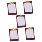 SAFIGLE 5 Adet oyuncak bebek panosu bebek evi kiti ahşap bebek evi minyatürler ahşap oyuncak modeller oyuncak bebek evi aksesuarları minyatür kağıt panosu mini modeli hediye karton reçine