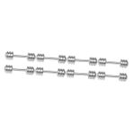 SAFIGLE 8 Metal Dambıl Egzersizi Spor Aksesuarları Oyuncak Minyatür Dekorasyon Mini Bebek Evi Aksesuarları Dambıl Modeli Minyatür Dambıl Pervane Ob11 Küçük Dambıl Modelleme