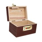 SAFIGLE Dekoratif Para Kutusu Vintage Saklama Kutusu Kilitli Ahşap Hazine Kutusu Korsan Hazine Sandığı