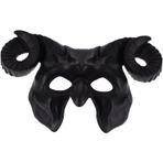 SAFIGLE Yarım Yüz Maskesi Korkunç Maske Peluş Oyuncak Kedi Şişme Simit Keçi Boynuzu Kafa Maskeleri Maskeli Balo Süslemeleri Öküz Boynuzu Maskesi Aksesuarlar 3 Boyutlu Plastik Makyaj Yapmak