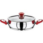 Safinox Bella 24 cm Kırmızı Basık Çelik Tencere