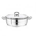 Safinox Flavia 34x13 cm-10 Litre Çelik Kısa Tencere