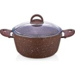 Safinox Saflon SF3624GR Granit Line 24 cm Derin Tencere 4.35 Litre - Kahverengi