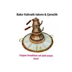 SAFİR Bakır Kahvaltı Takımı Bakır Kahvaltılık Özel El Işleme 16 Parça Bakır Kahvaltılık Bakır Çerezlik 16 PARÇA BAKIR KAHVALTILIK