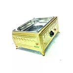 Safir Bakır Kumda Kahve Makinesi Küçük Boy 19X18 Cm Gold Kumda Kahve Sarı Renk Bakır KÜÇÜK BOY KUMDA KAHVE MAKİNESİ