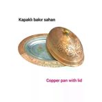 Safir Bakır Sahan Kapaklı Bakır Sunum Sahanı Kalaylı Bakır Sahan A Kalite Kapaklı Bakır Sahan Sunumluk 30CMKAPALISARISAHAN
