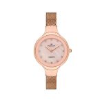 Safir Cam Rose Gold Kadın Kol Saati Nc36-391033-Rpms