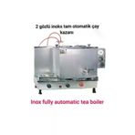 SAFİR ÇAY KAZANLARI 2 Demlikli İnoks Çay Kazanı Elektrikli + Tüplü İnoks Çay Ocağı Çay Semaveri Çay Makinesi 10022025inokslpg2