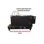 SAFİR ÇAY KAZANLARI 3 Demlikli Tüplü Siyah Boyalı Tam Otomatik Çay Kazanı Çay Ocağı Çay Semaveri 07022025siyahlpg3