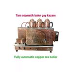 SAFİR ÇAY KAZANLARI 3 Gözlü Bakır Tam Otomatik Çay Kazanı Elektrik + Doğalgazlı Ce Gazmer Açılış Onaylı Dijital Çakmaklı 300520252