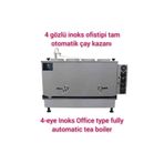 SAFİR ÇAY KAZANLARI 4 demlikli İnoks Çay Ocağı Ofistipi Elektrikli Çay Makinesi İnoks Çay Semaveri İnoks Çay Kazanı 12022025inoksofistipi4
