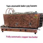 SAFİR ÇAY KAZANLARI 4 Gözlü Bakır Çay Ocağı Bakır Çay Kazanı Tüplü Bakır Çay Semaveri Bakır Çay Makinesi