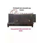 SAFİR ÇAY KAZANLARI 4 Gözlü Gümüş Gri Elektrostatik Boyalı Tüplü Tam Otomatik Çay Kazanı Çay Ocağı Çay Semaveri Makinesi 08022024grilpg4