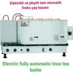 SAFİR ÇAY KAZANLARI 4 Gözlü Inoks Çay Kazanı Sadece Elektrikli Pleytli Çay Makinesi Çay Semaveri Çay Ocağı Safir